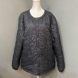 The North Face Women's Quilted Jacket - Dark Gray Size Runs XXL
